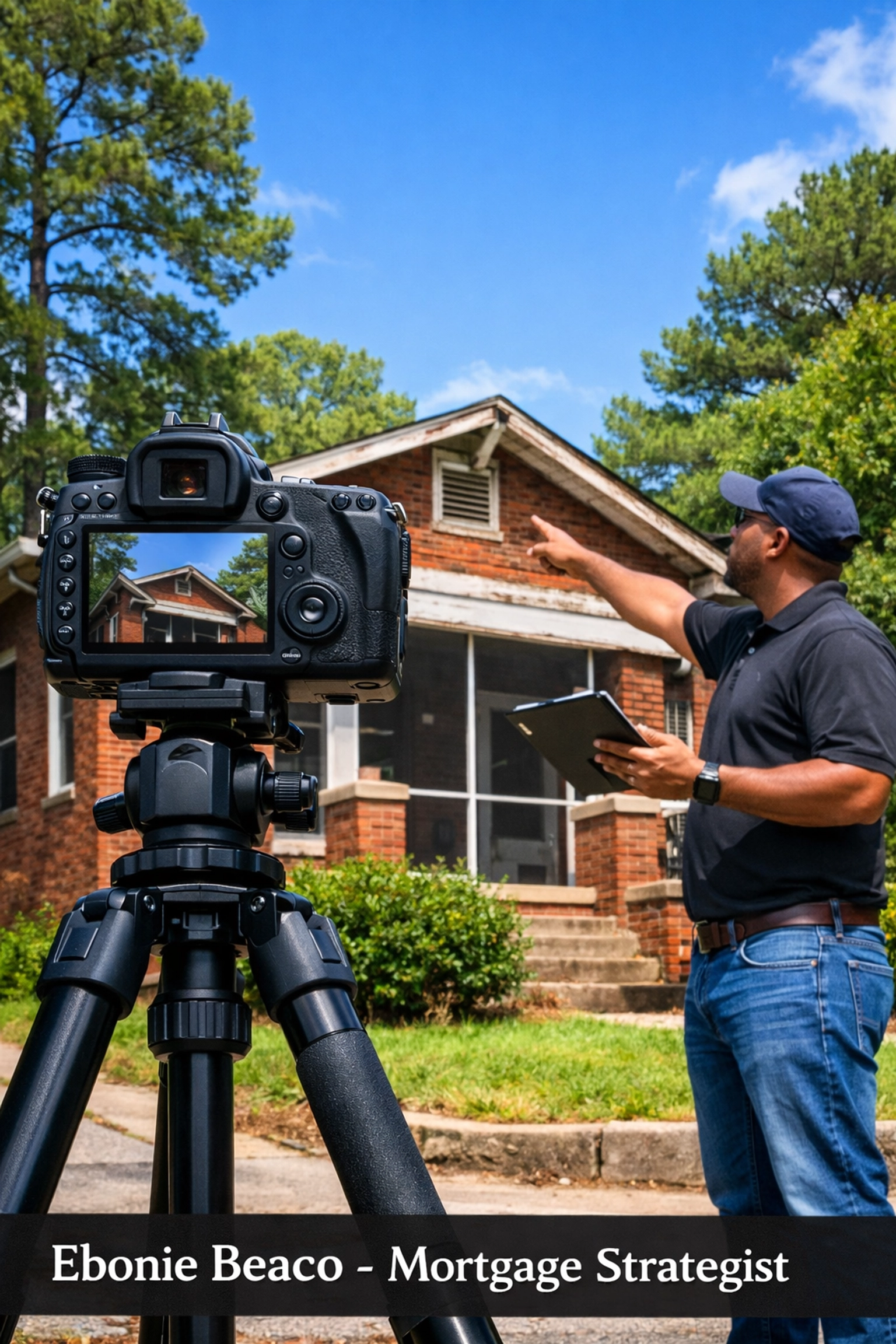 Property inspection of an Atlanta investment home to build a local real estate network.