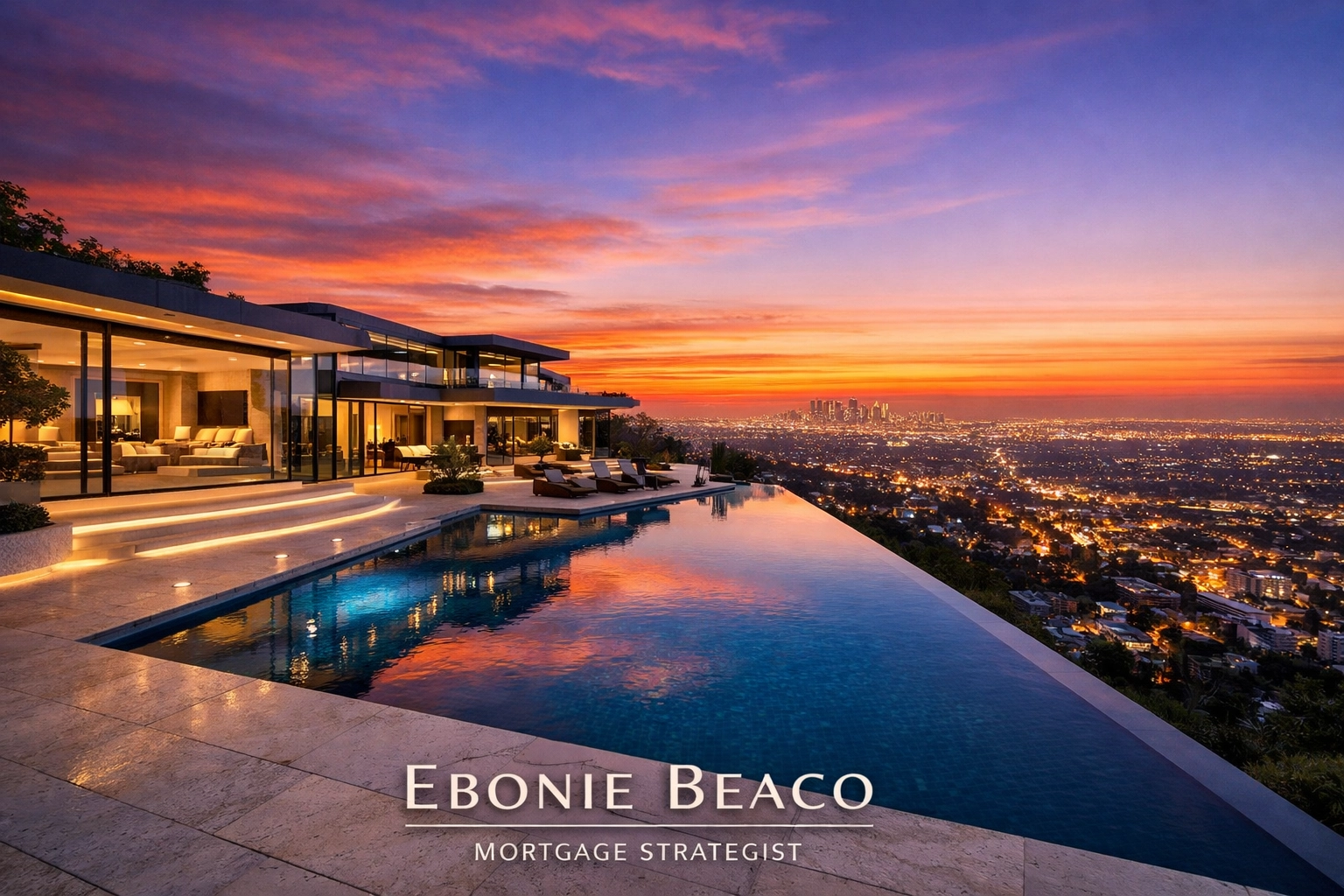 Sleek Hollywood Hills luxury estate representing properties financed through high-limit California jumbo loans.