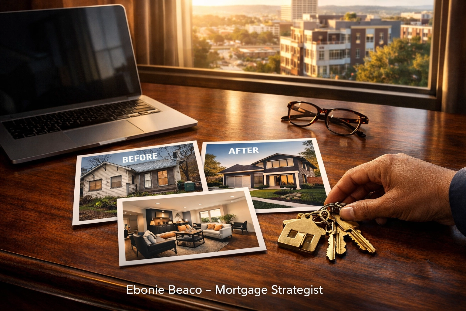 Real estate investor using home equity for a BRRRR strategy to purchase and renovate rental property.