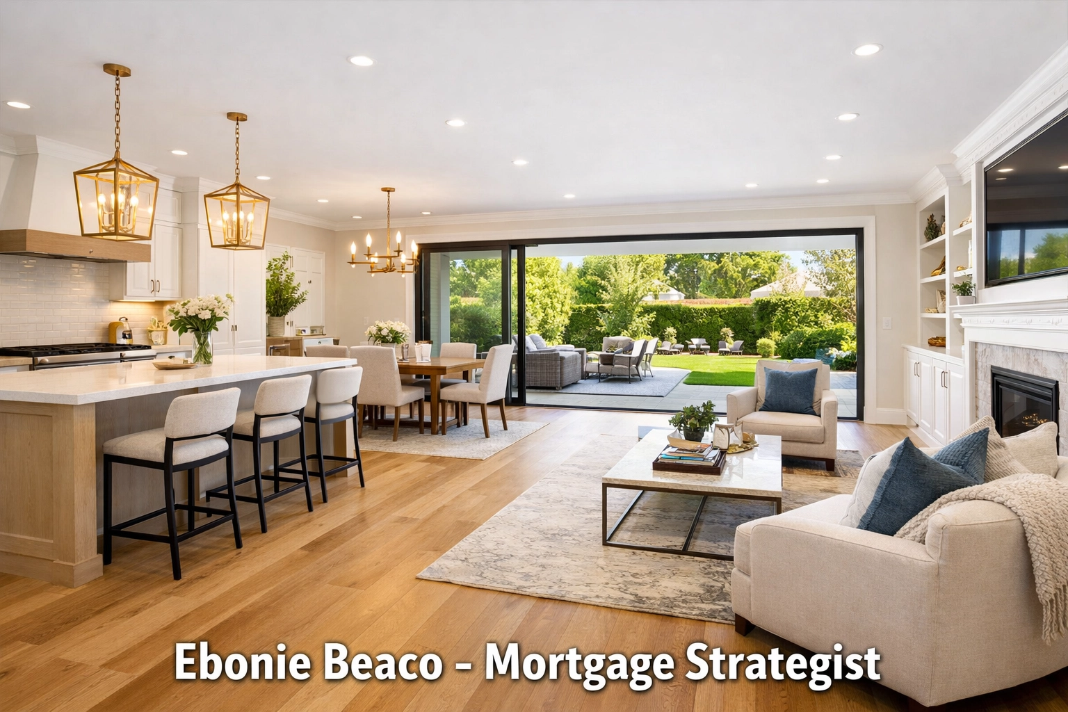 Luxury California home interior showcasing a completed renovation project for real estate investors.