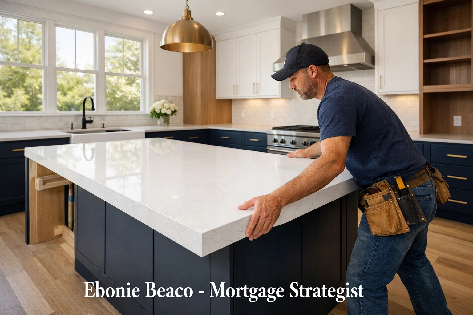 Professional kitchen remodel in Virginia funded by a HELOC for home improvements and value-added equity projects.