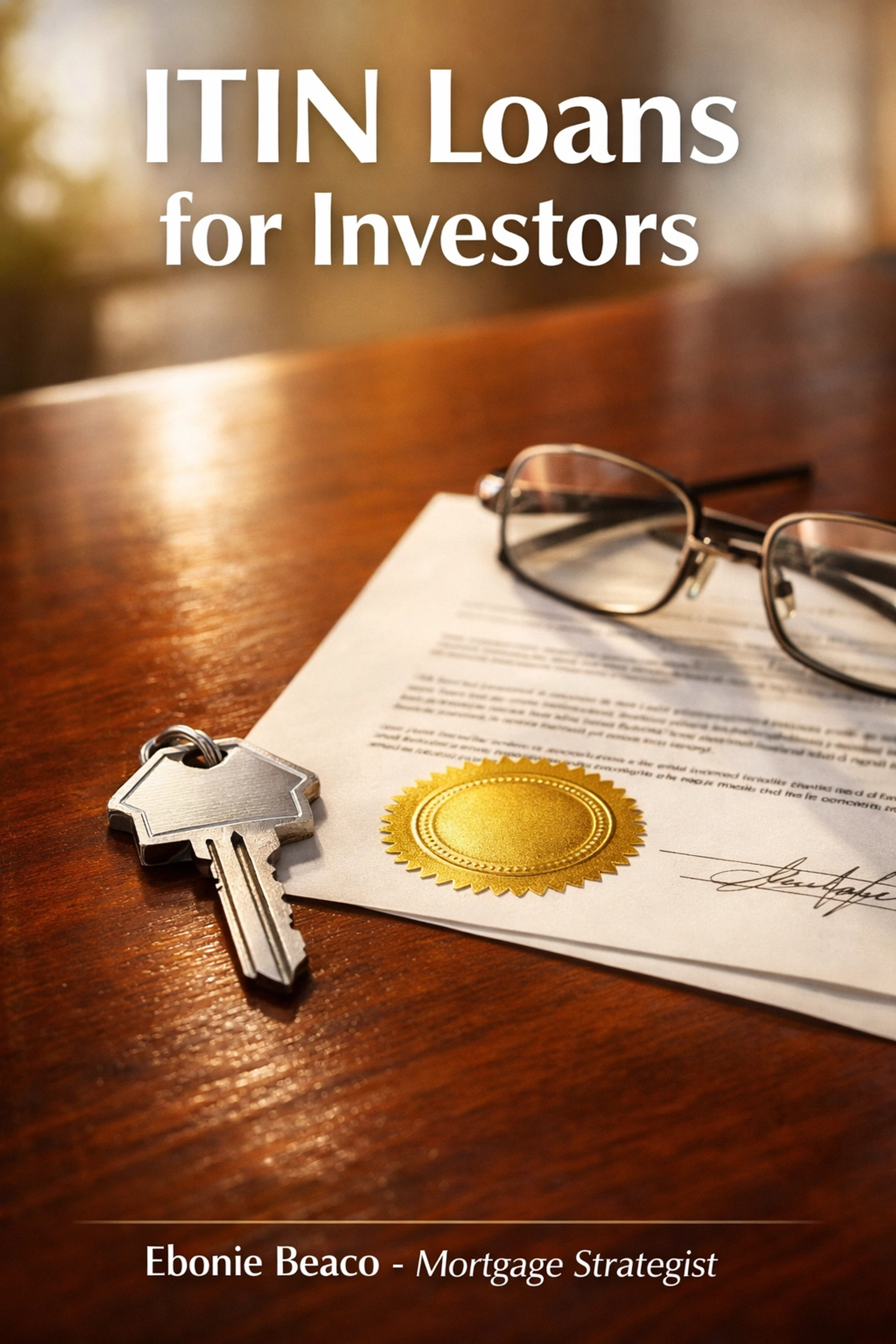 ITIN loan document and house keys representing real estate investment opportunities for ITIN holders.