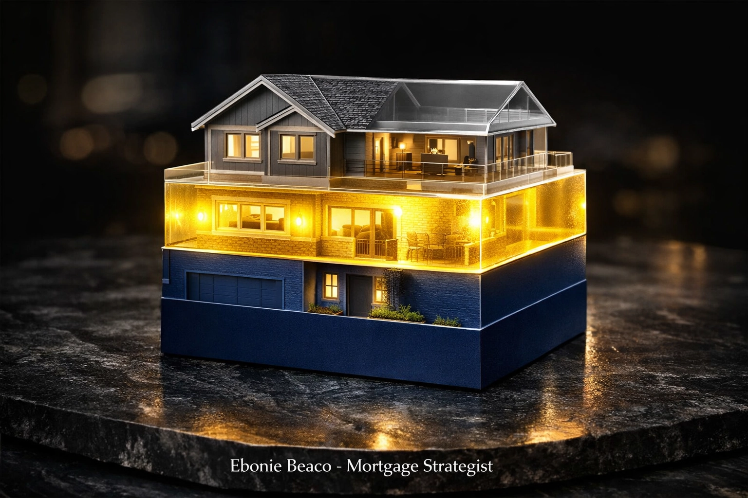 Visual breakdown of home equity showing mortgage balance and available HELOC credit for homeowners.