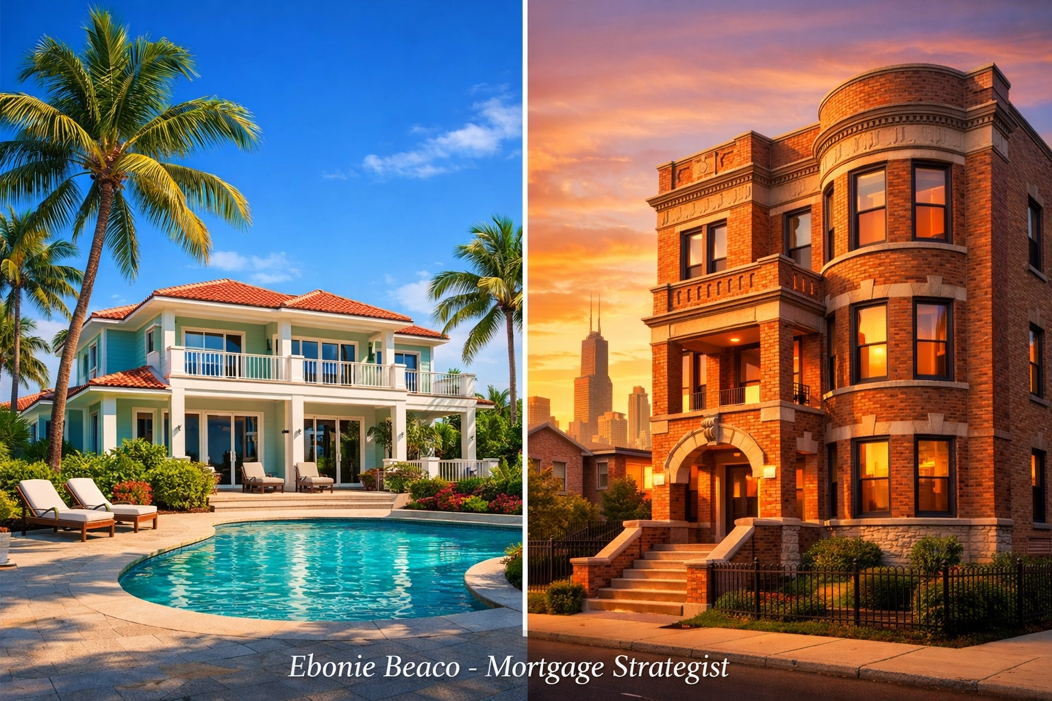 Regional home equity growth in Florida and Chicago real estate markets presented by Ebonie Beaco.