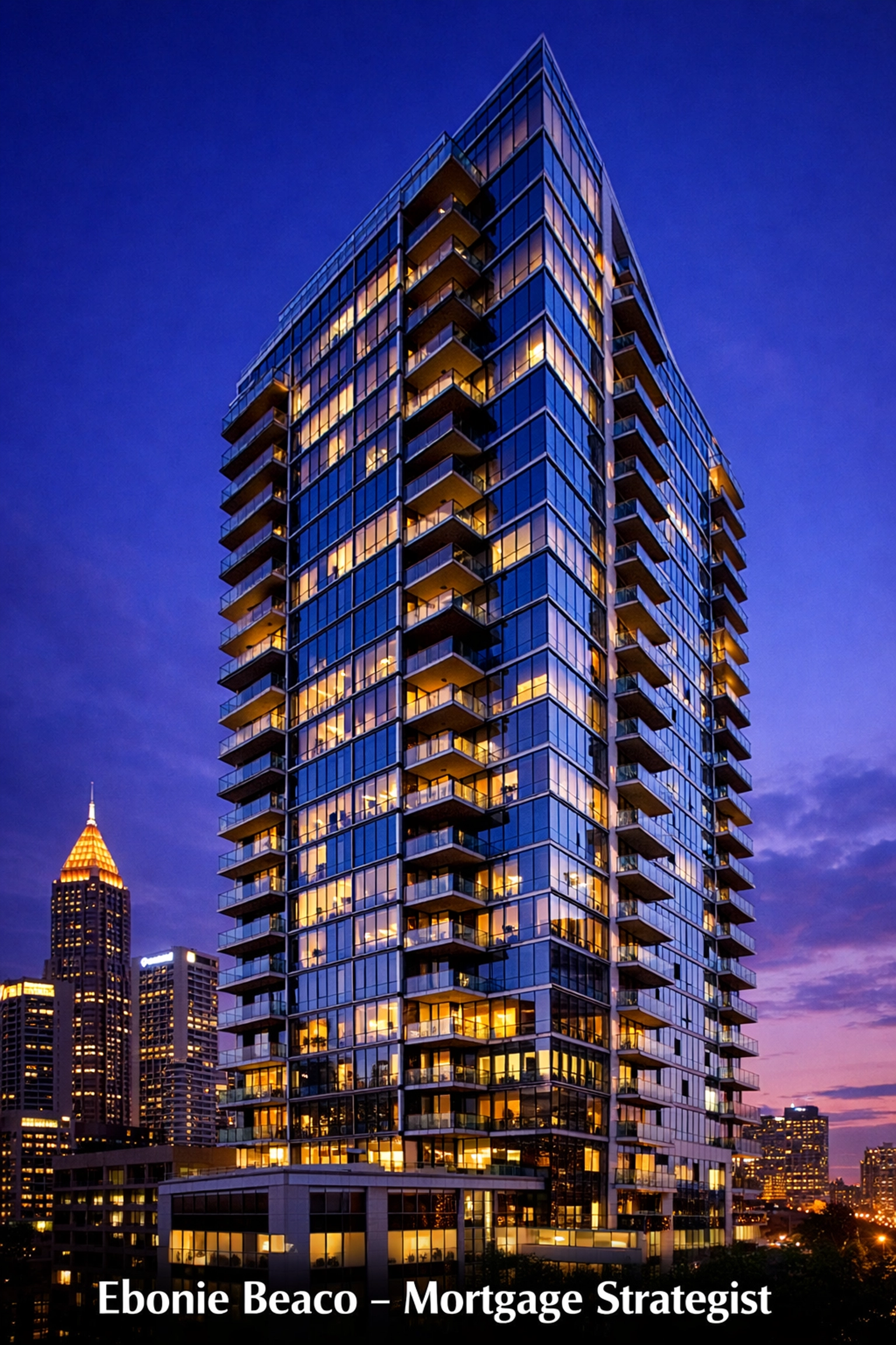 Modern Midtown Atlanta high-rise condo used for DSCR investment property financing