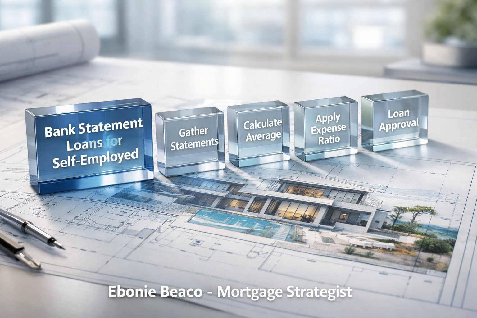 Steps for securing a bank statement mortgage for self-employed California real estate investors.