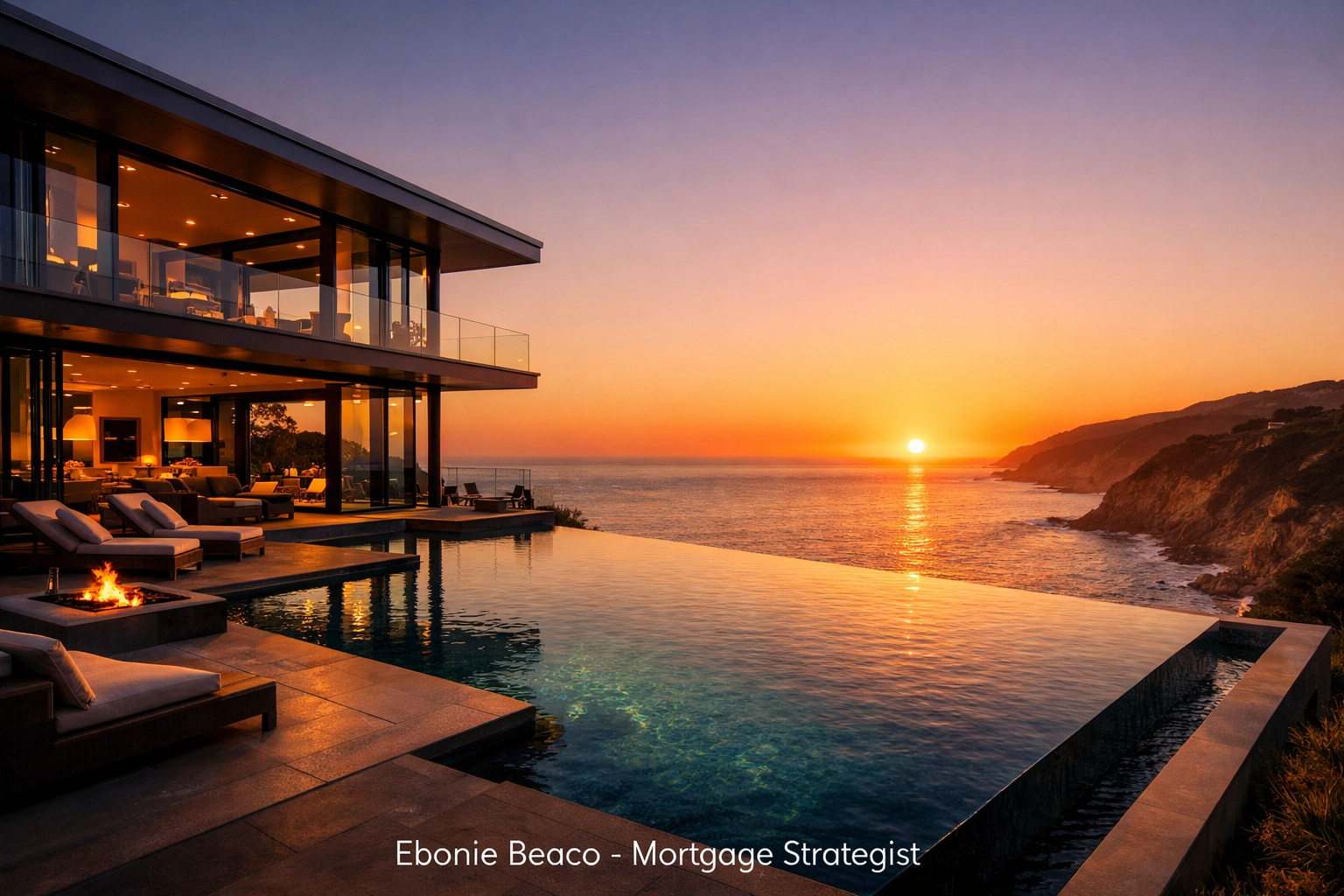 Luxury modern villa in Malibu, California, representing high-end real estate and California Jumbo Loans.