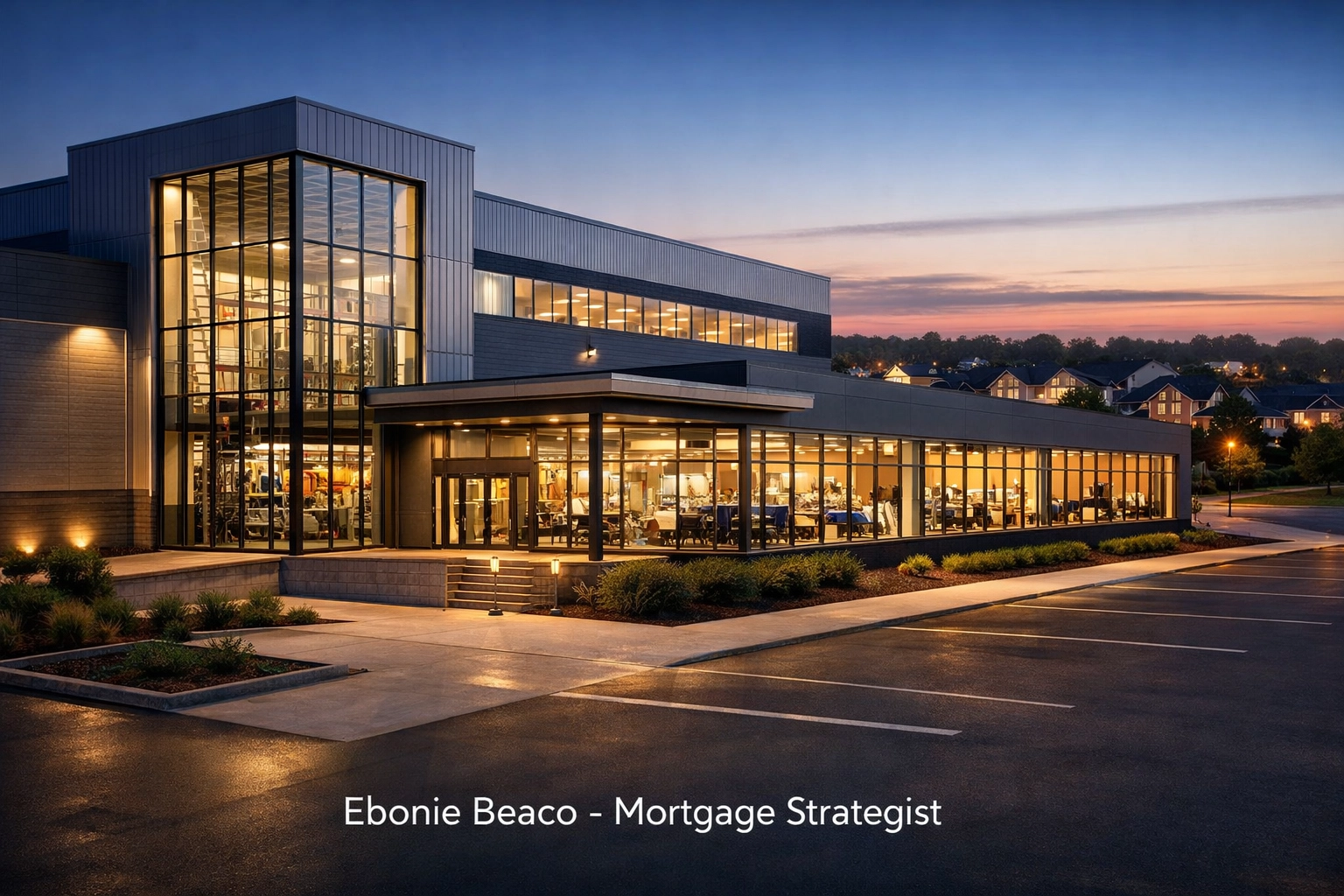 Michigan industrial manufacturing center near residential housing, illustrating real estate investment stability.