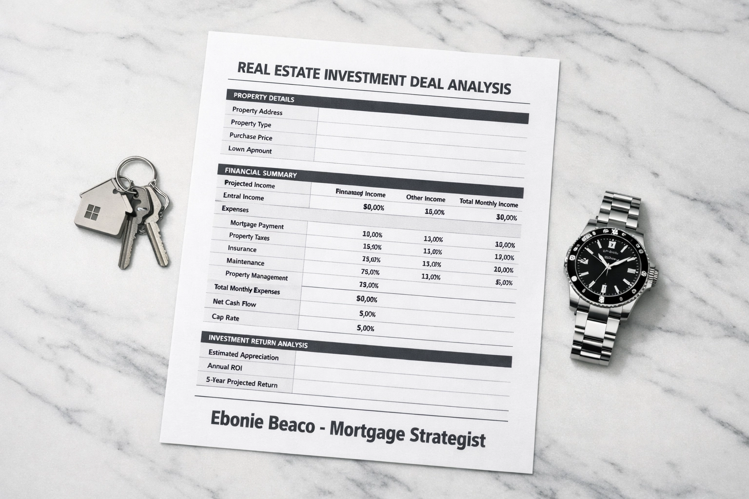 Real estate investment deal analysis showing leverage and property appreciation in the Huntsville Alabama market.