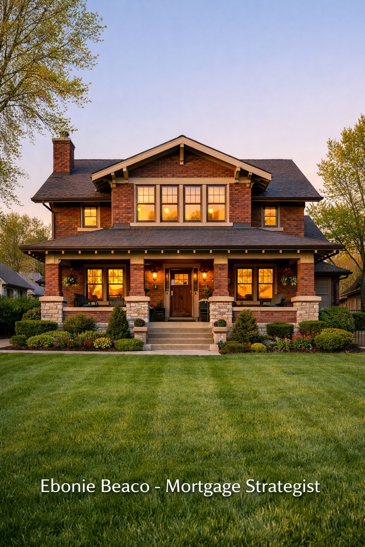 Classic brick craftsman home in a Lexington, Kentucky suburb showcasing local real estate value.