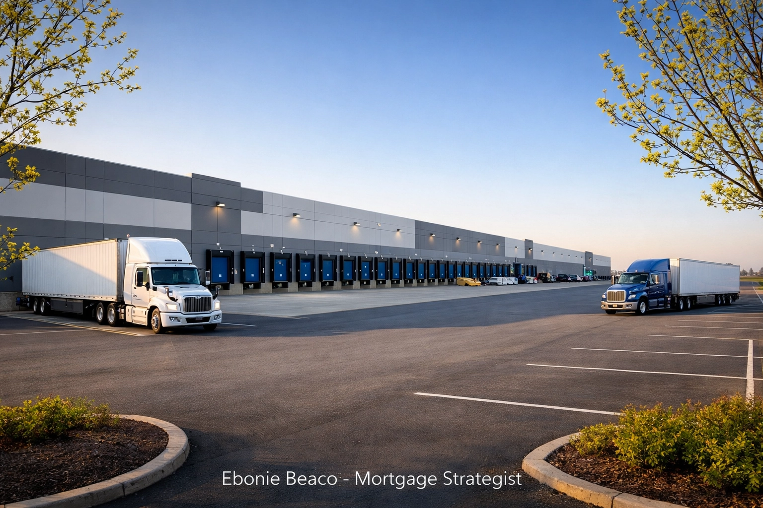 Modern Indiana industrial warehouse used for commercial real estate and DSCR loan portfolio scaling.