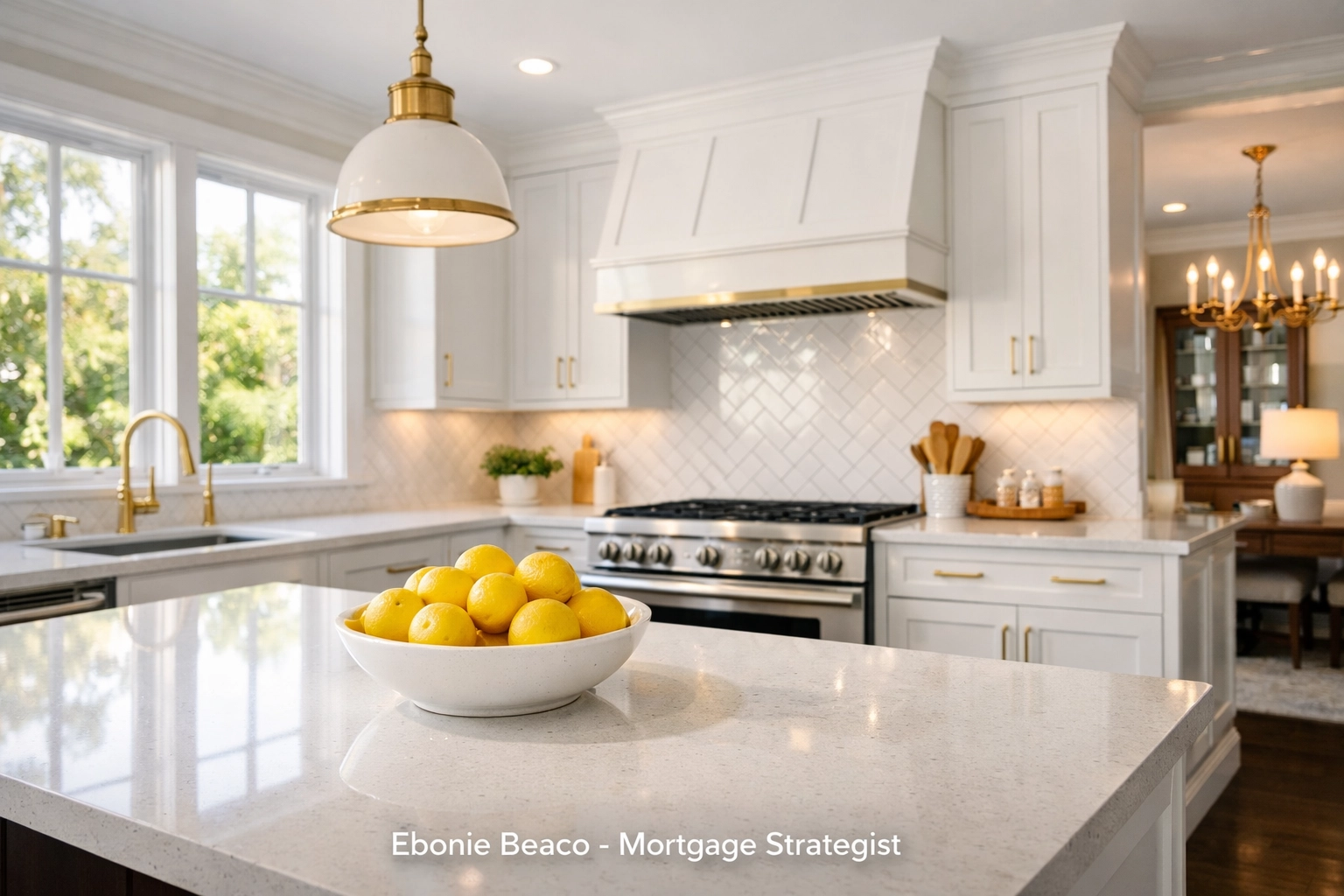 Modern renovated kitchen in a suburban home illustrating a value-add real estate investment strategy.