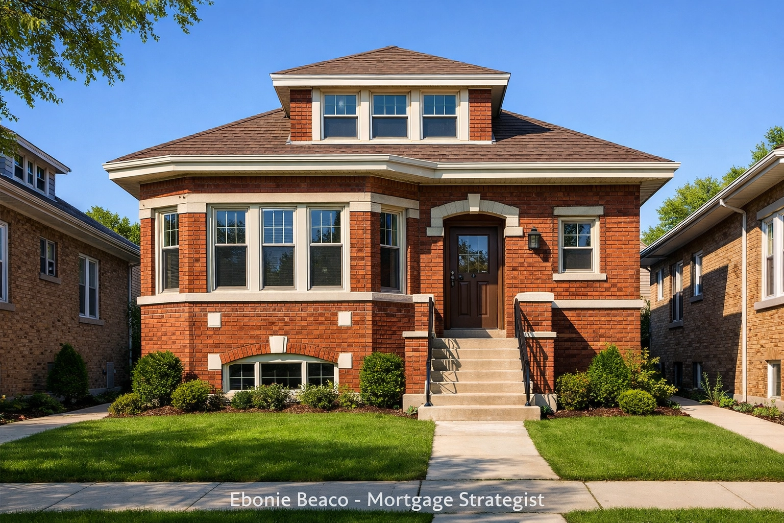 Classic Chicago brick bungalow representing real estate wholesaling inventory in Illinois.