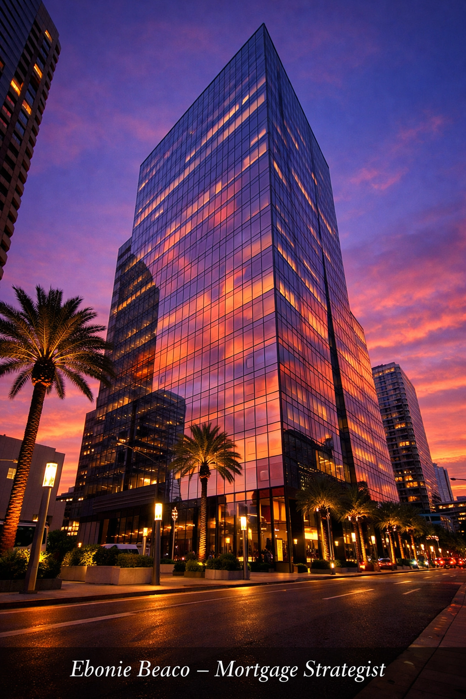 Sleek professional office building in a Florida metropolitan area for real estate investment and mortgage planning.