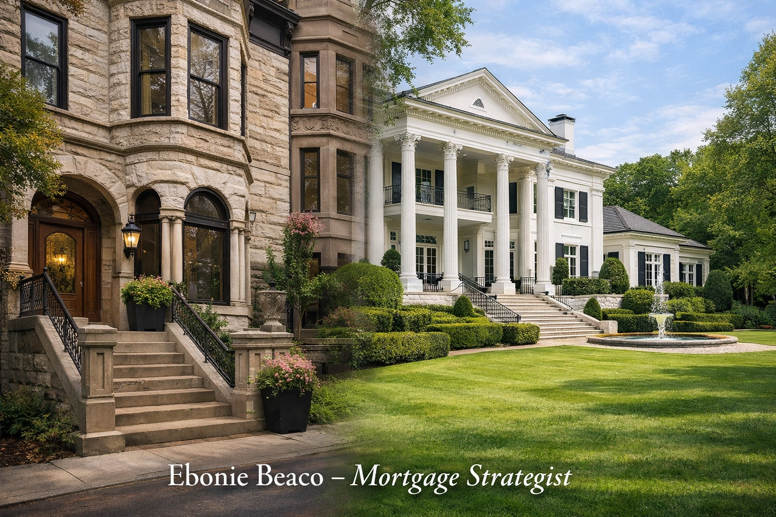 Comparison of luxury properties for Chicago Jumbo Loans and Atlanta real estate financing.
