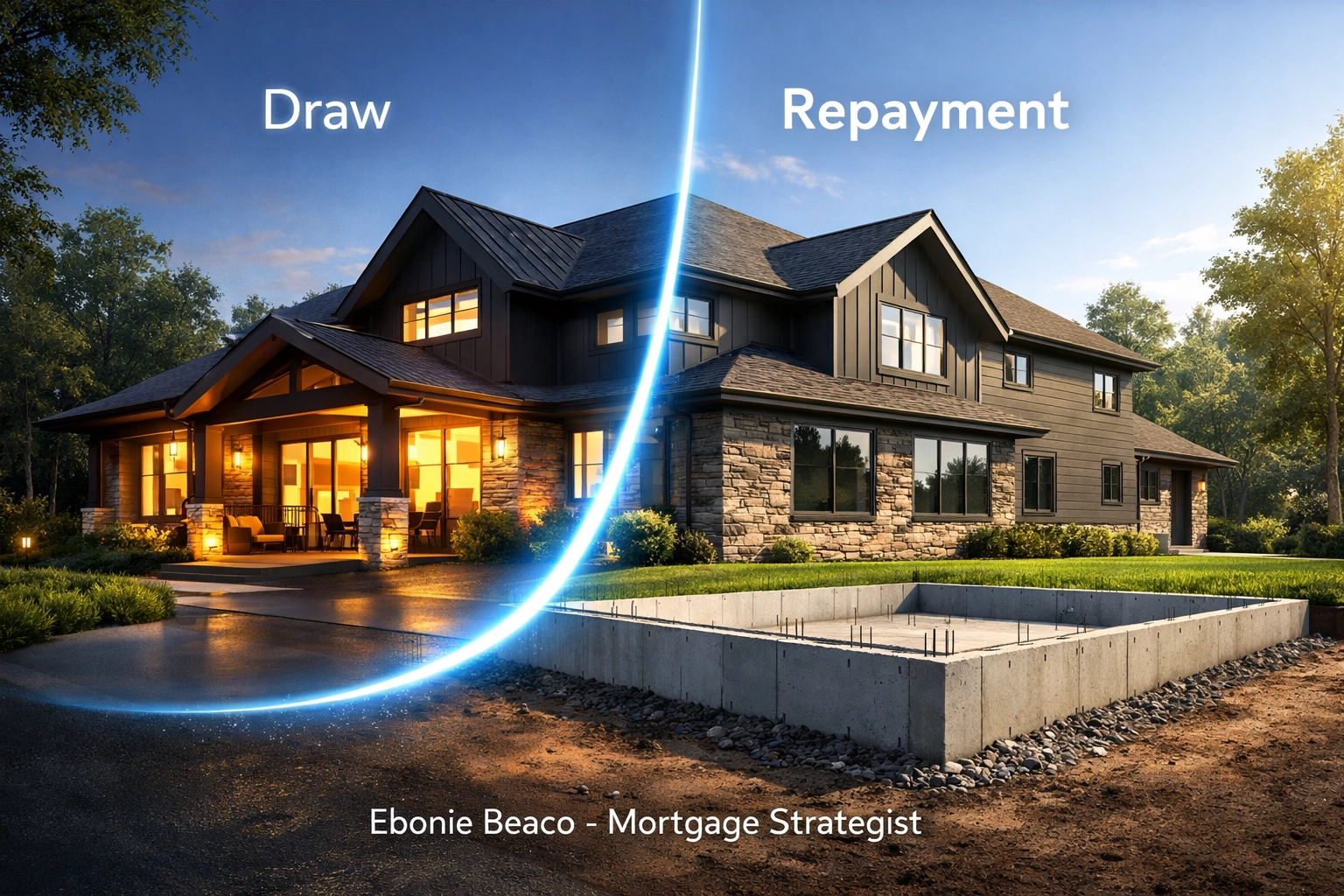 Timeline illustrating the draw and repayment phases of a Georgia HELOC on an Atlanta residence.