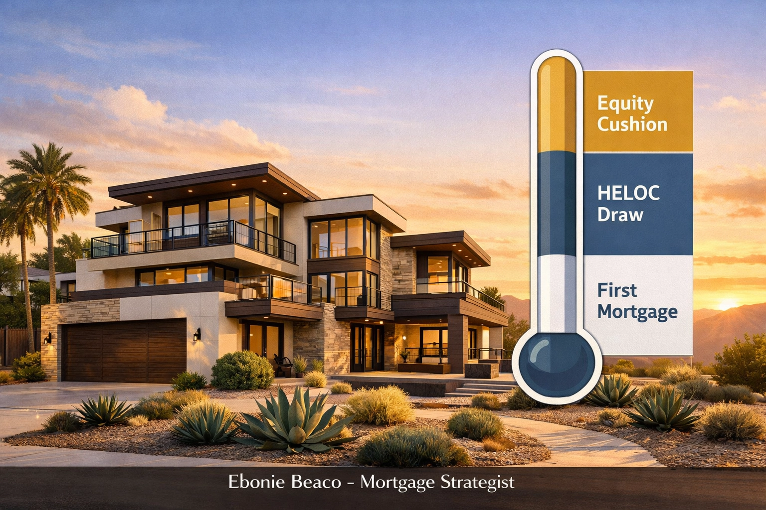 Analysis of California home equity showing LTV ratios and the importance of maintaining an equity cushion.