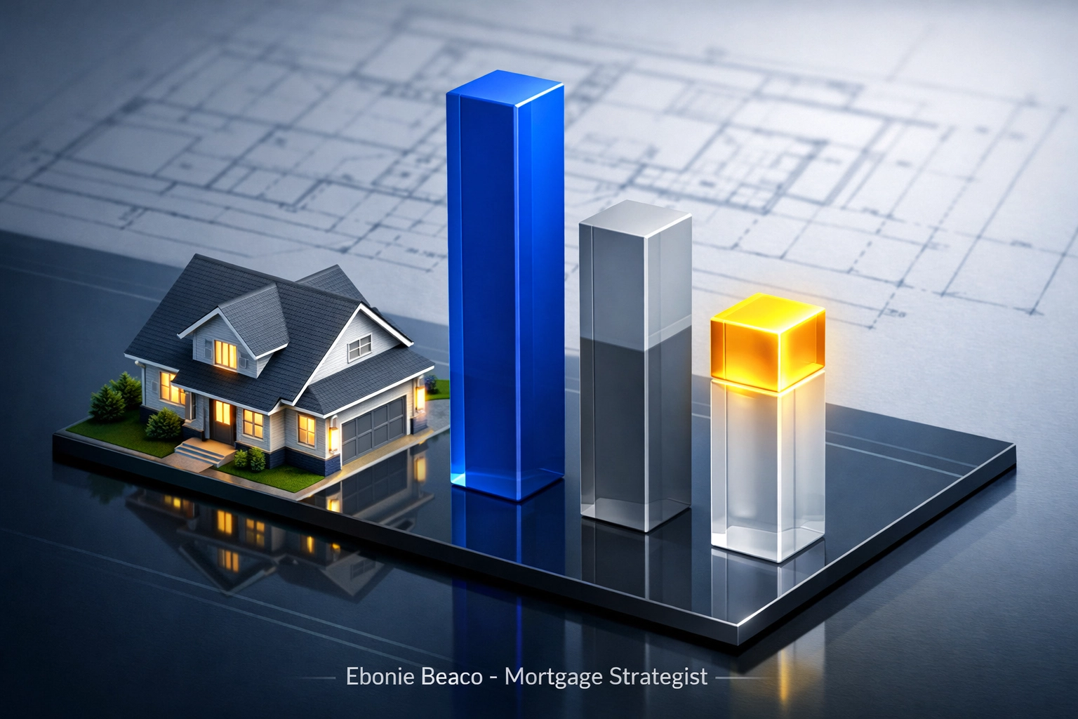 Visual breakdown of home value and mortgage balance to determine available equity for a HELOC.