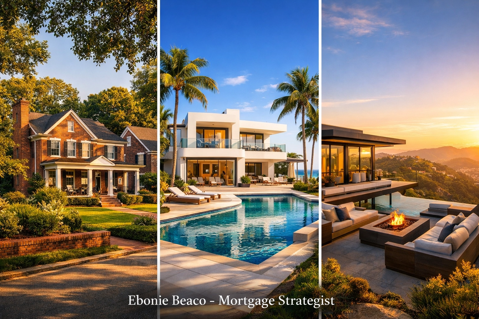 Comparison of Atlanta investment property, Florida villas, and California real estate markets.