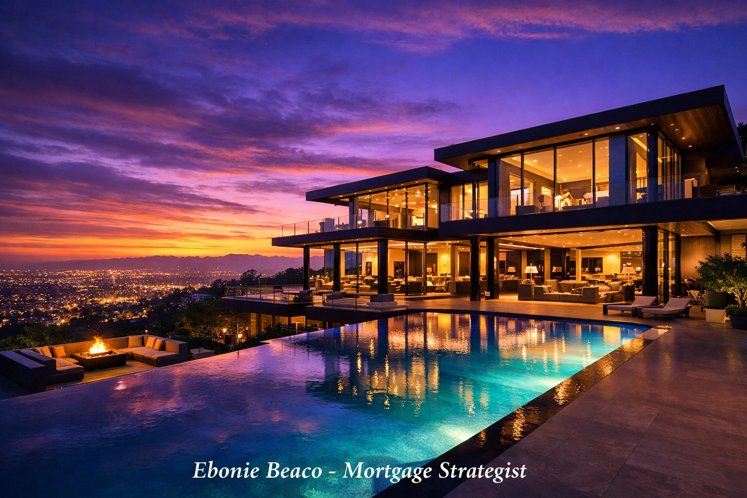 Modern luxury mansion in Hollywood Hills representing high-end California jumbo loan financing.