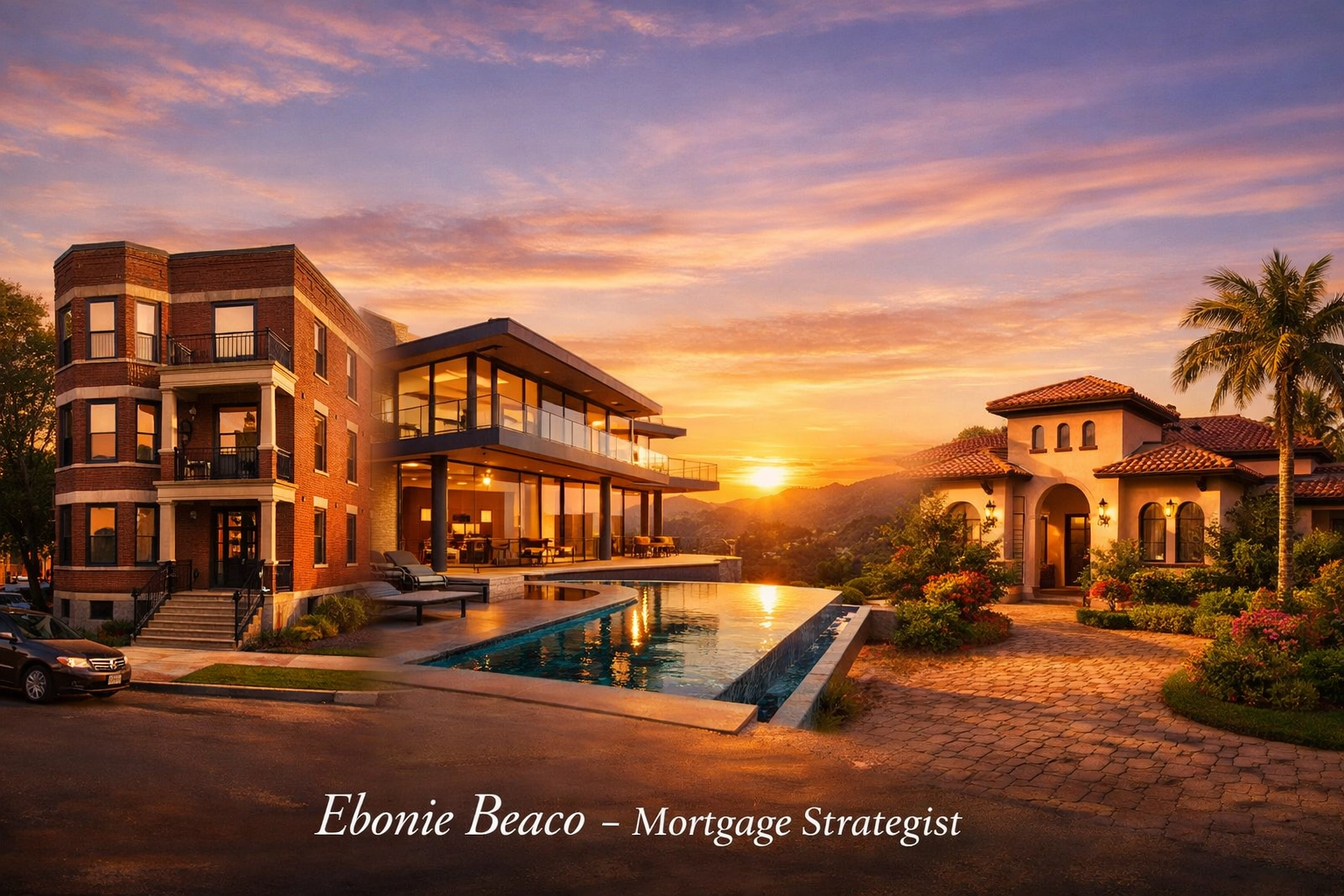 Comparison of investment properties in Florida, California, and Chicago for fix and flip loan portfolios.