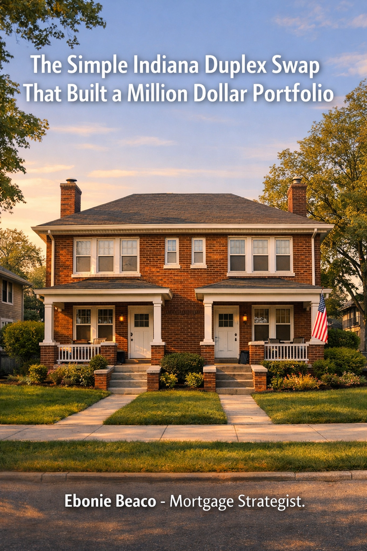 Well-maintained Indianapolis duplex used for a tax-deferred 1031 exchange property swap.