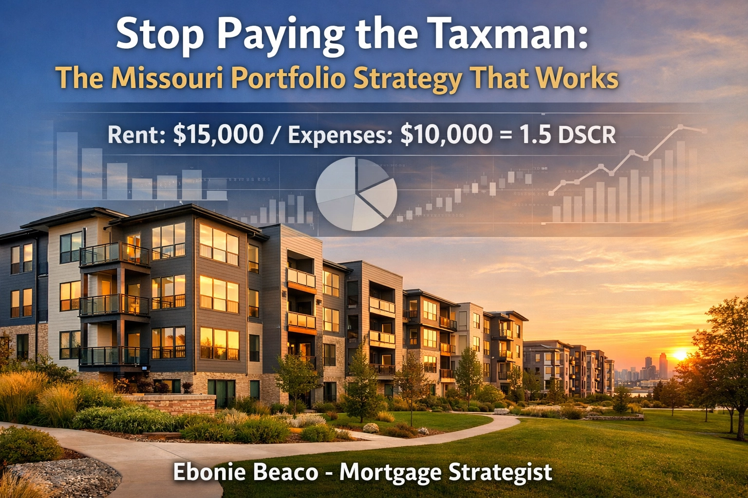 Kansas City apartment complex showcasing DSCR loan ratios for Missouri real estate portfolios.
