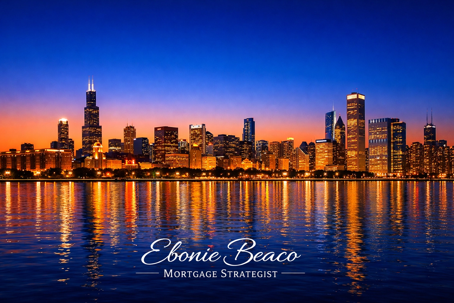 Chicago skyline at twilight representing opportunities for real estate investors and mortgage strategies.