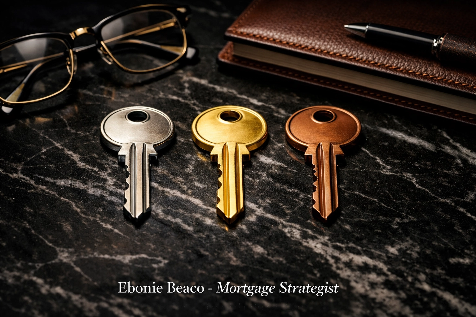 Three professional keys representing diverse real estate financing options and investor loan programs.