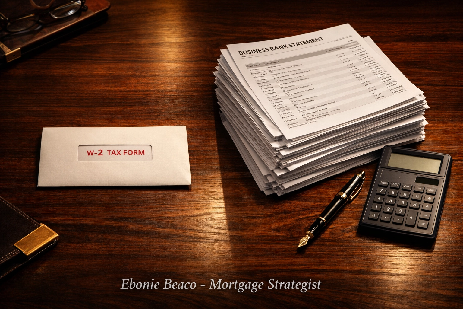 Bank statement loan comparison showing financial cash flow documentation for self-employed mortgage qualification.