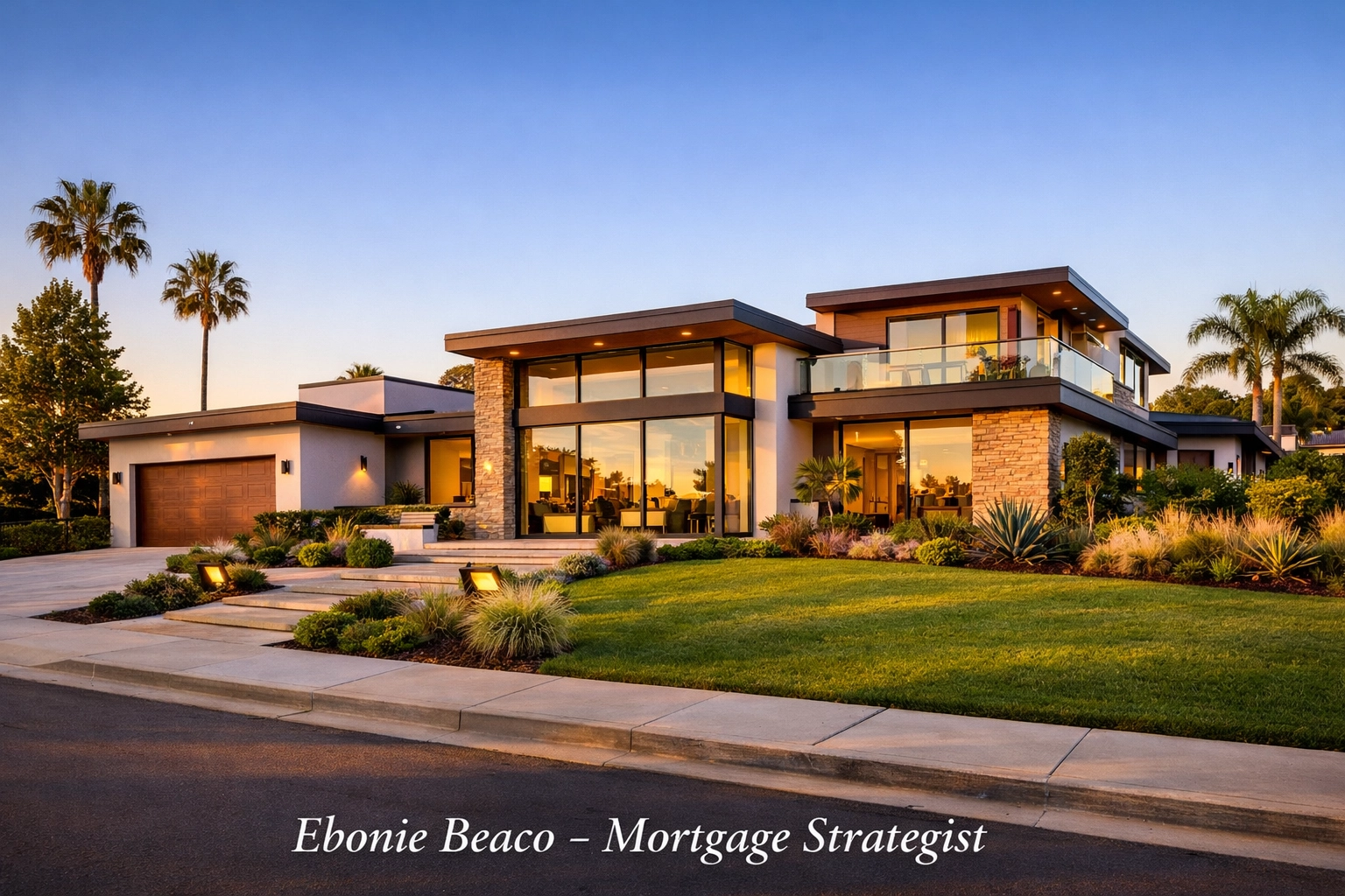 Modern California home representing high property value for a Home Equity Line of Credit.