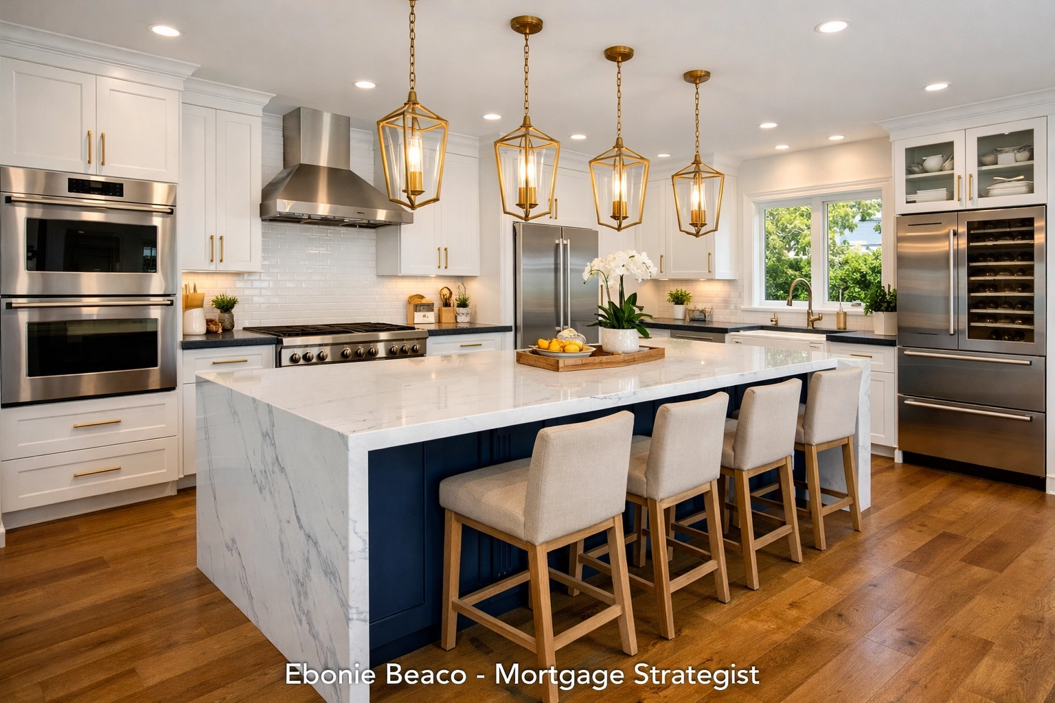 Modern luxury kitchen remodel showing high ROI renovations funded by a home equity line of credit.