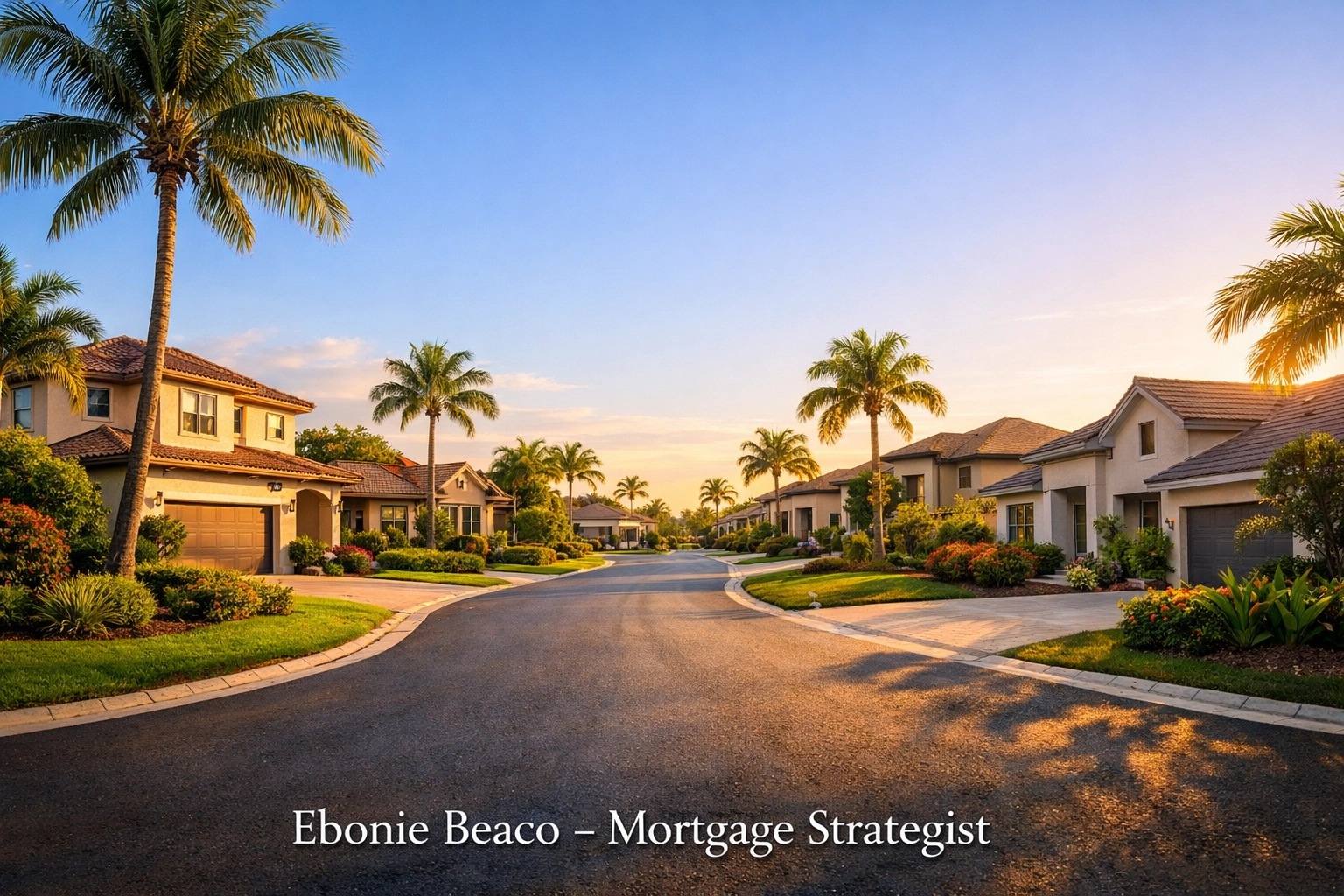 A peaceful Florida residential neighborhood representing home equity opportunities.