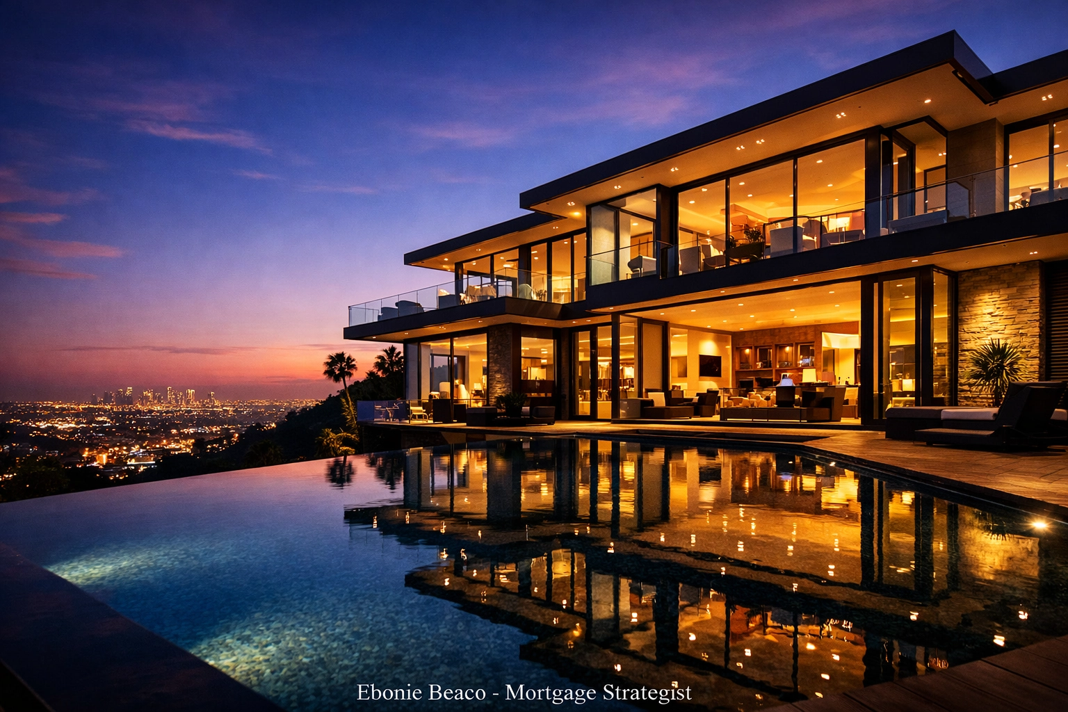 Modern Hollywood Hills mansion representing California jumbo loan high-cost area financing.