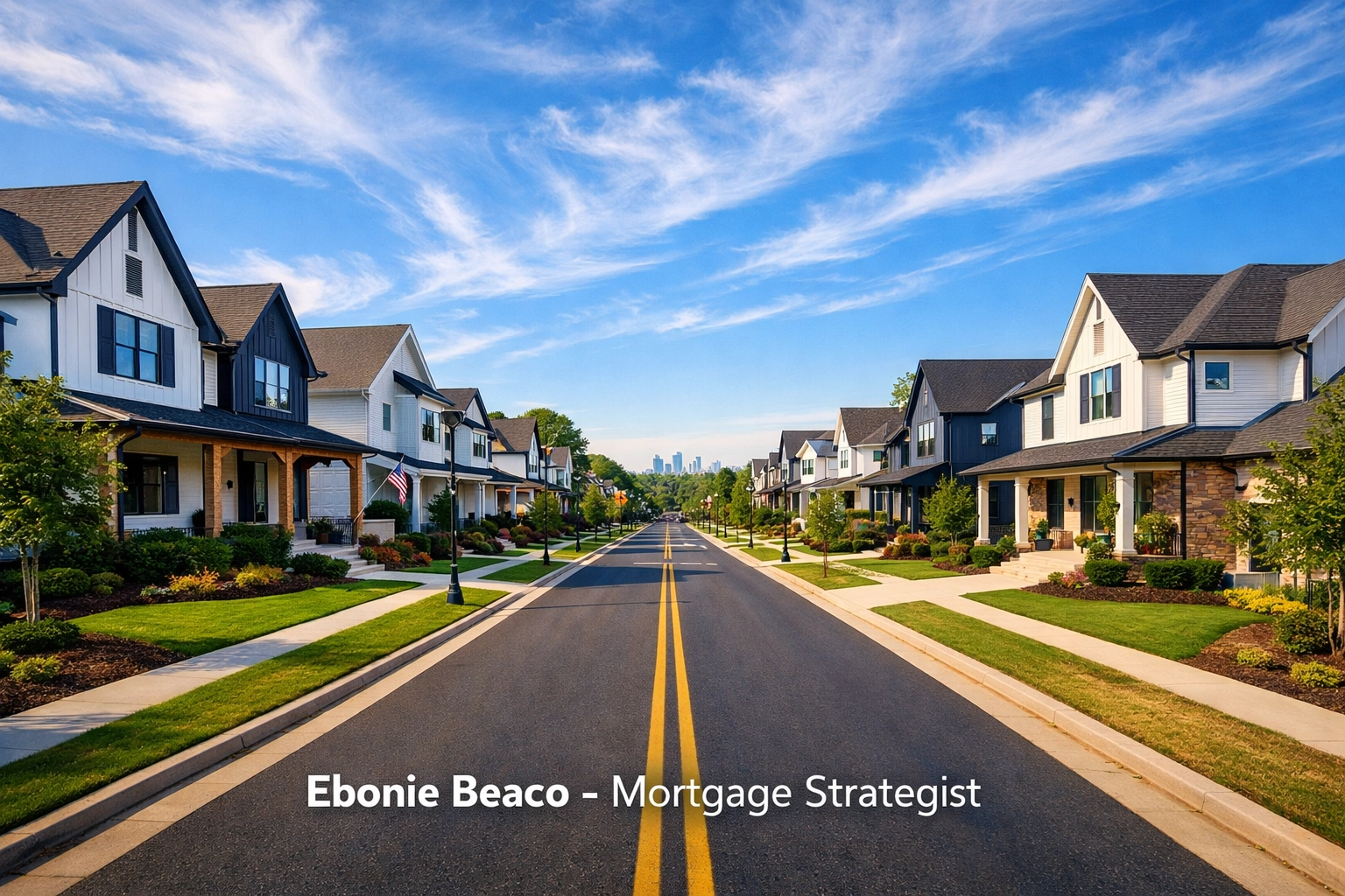 Newly renovated modern farmhouse homes in a high-end suburban Atlanta Georgia neighborhood.