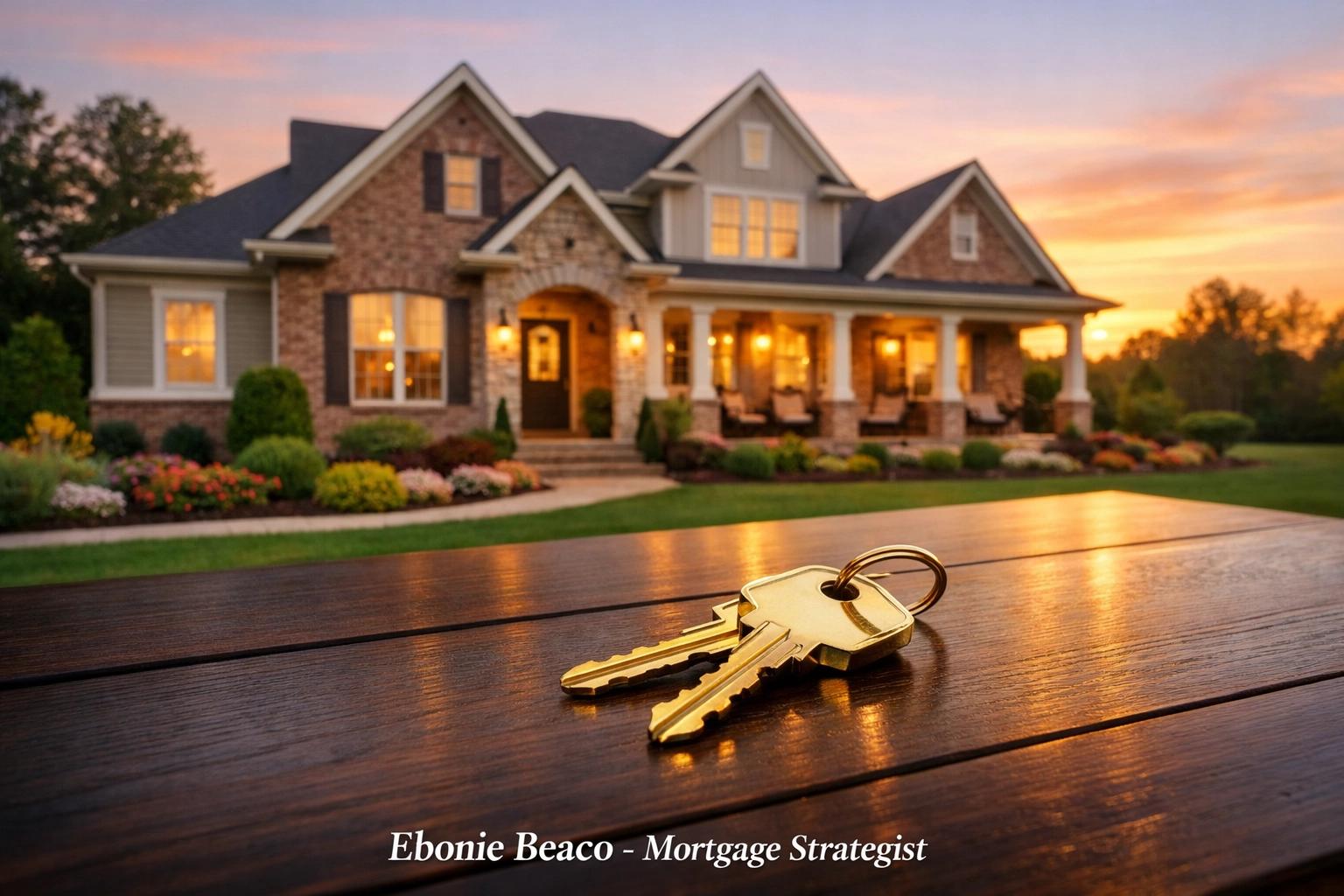 A modern Alabama home at sunset representing home equity value for a HELOC lender.