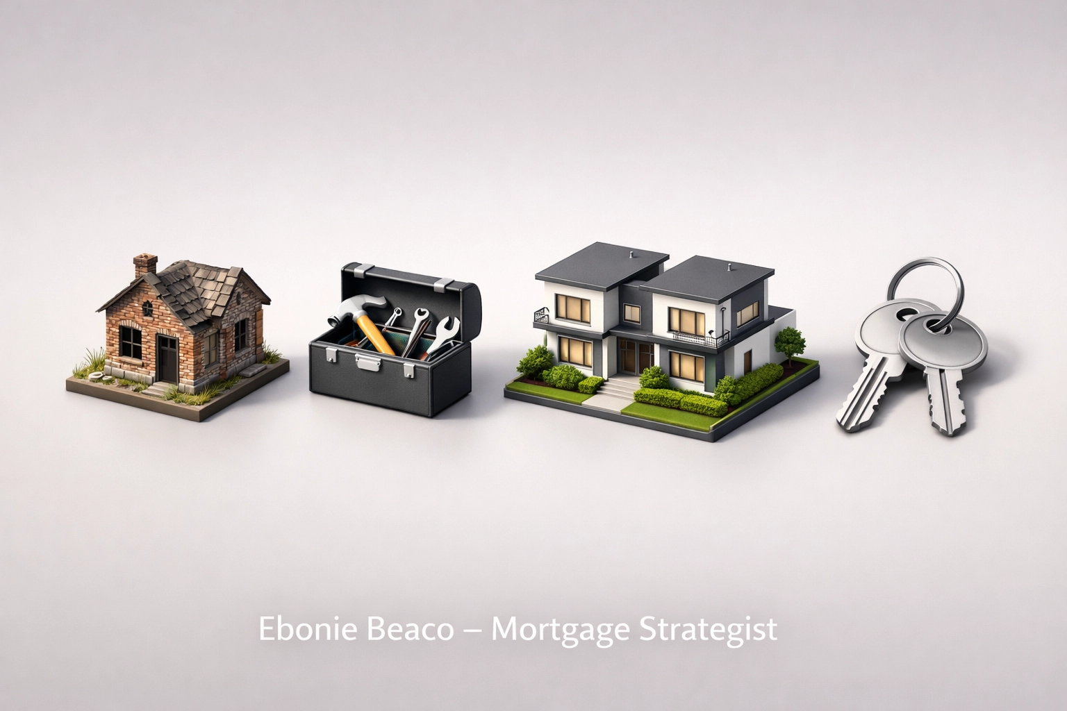 Illustration of the BRRRR method cycle for real estate investors transitioning to long term rental loans.