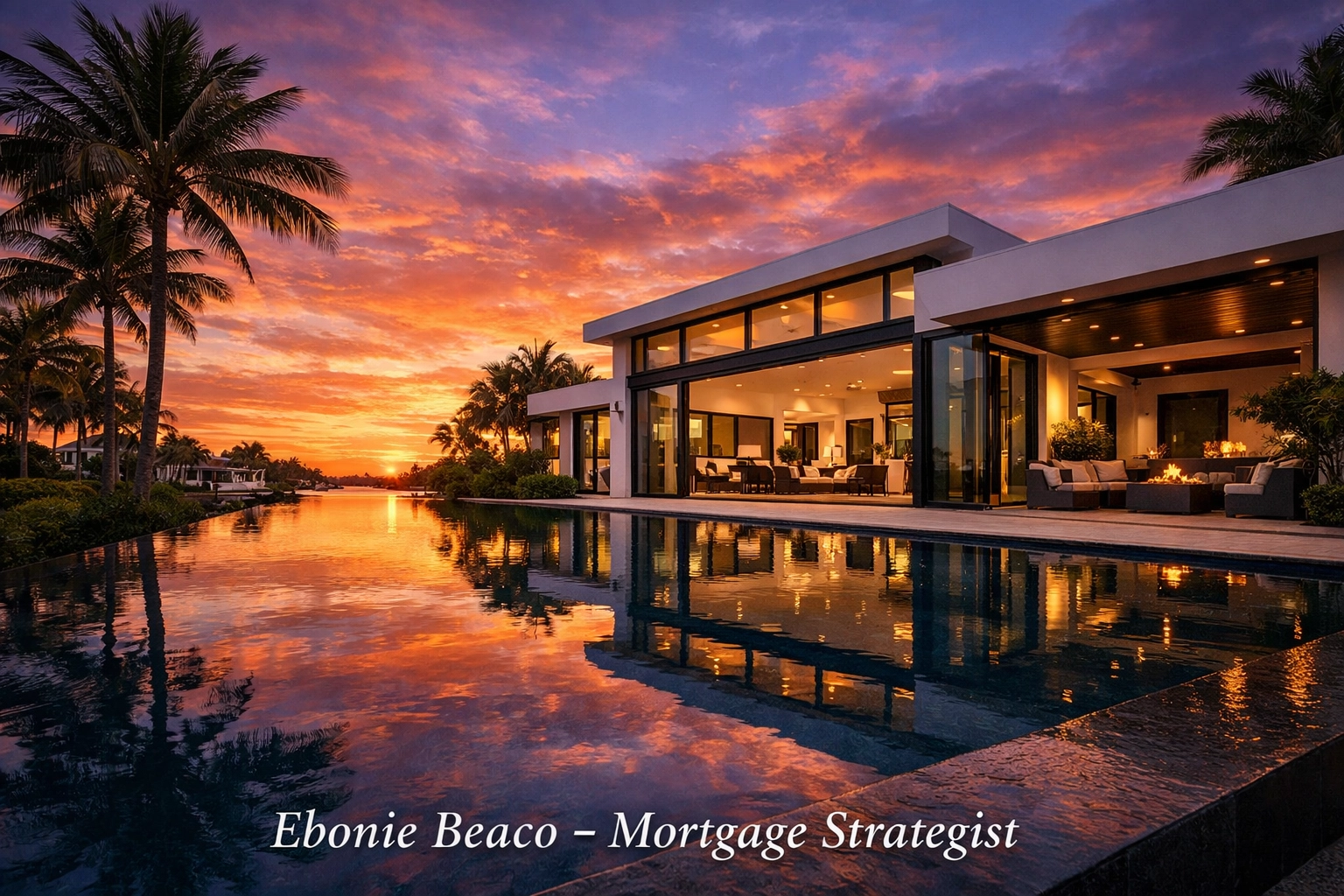 Modern Florida luxury home highlighting property value and Florida HELOC investment opportunities.