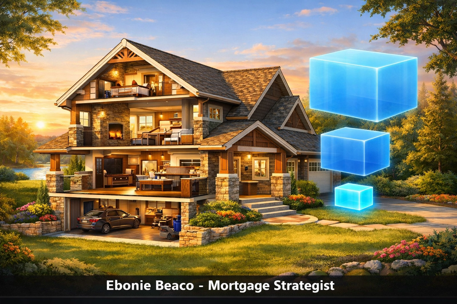 Visual breakdown of home value and existing mortgage to calculate available equity for a Michigan HELOC.