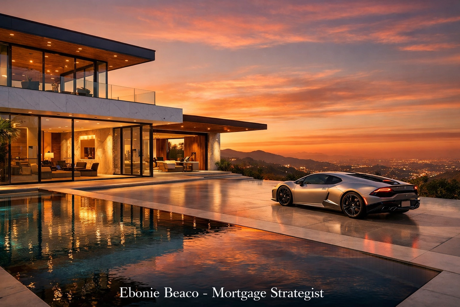 Luxury contemporary mansion in California hills illustrating high-balance California Jumbo Loans.