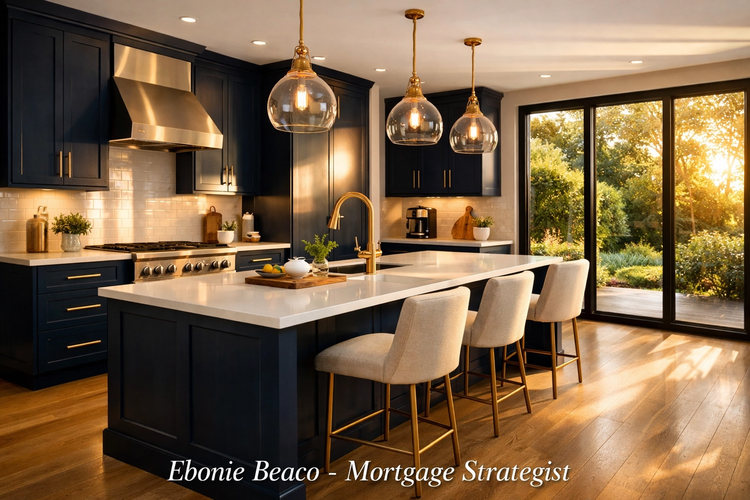 Modern renovated kitchen illustrating how a reverse mortgage lump sum payout funds aging in place.