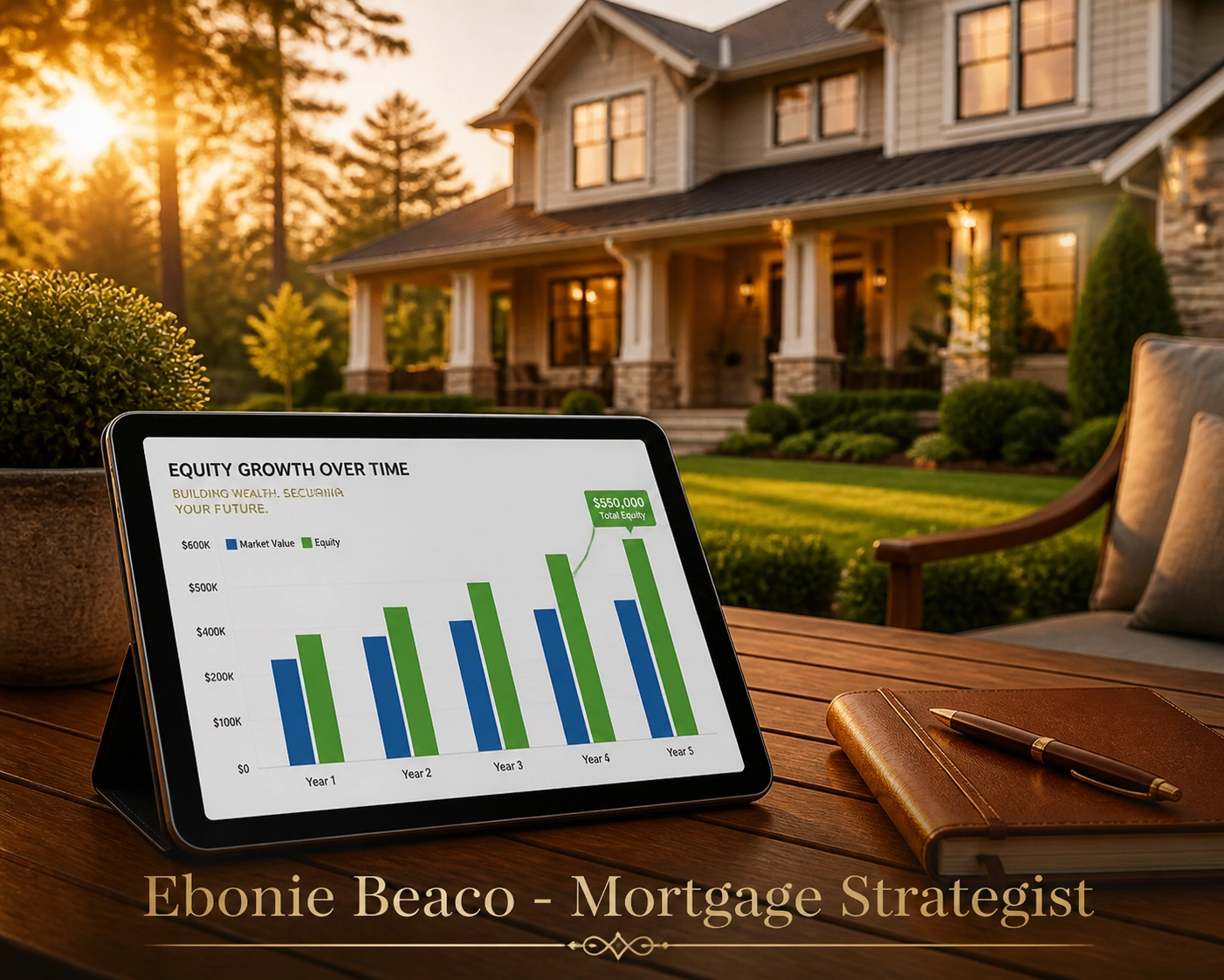 Equity growth chart for a Georgia home illustrating safe HELOC borrowing limits.