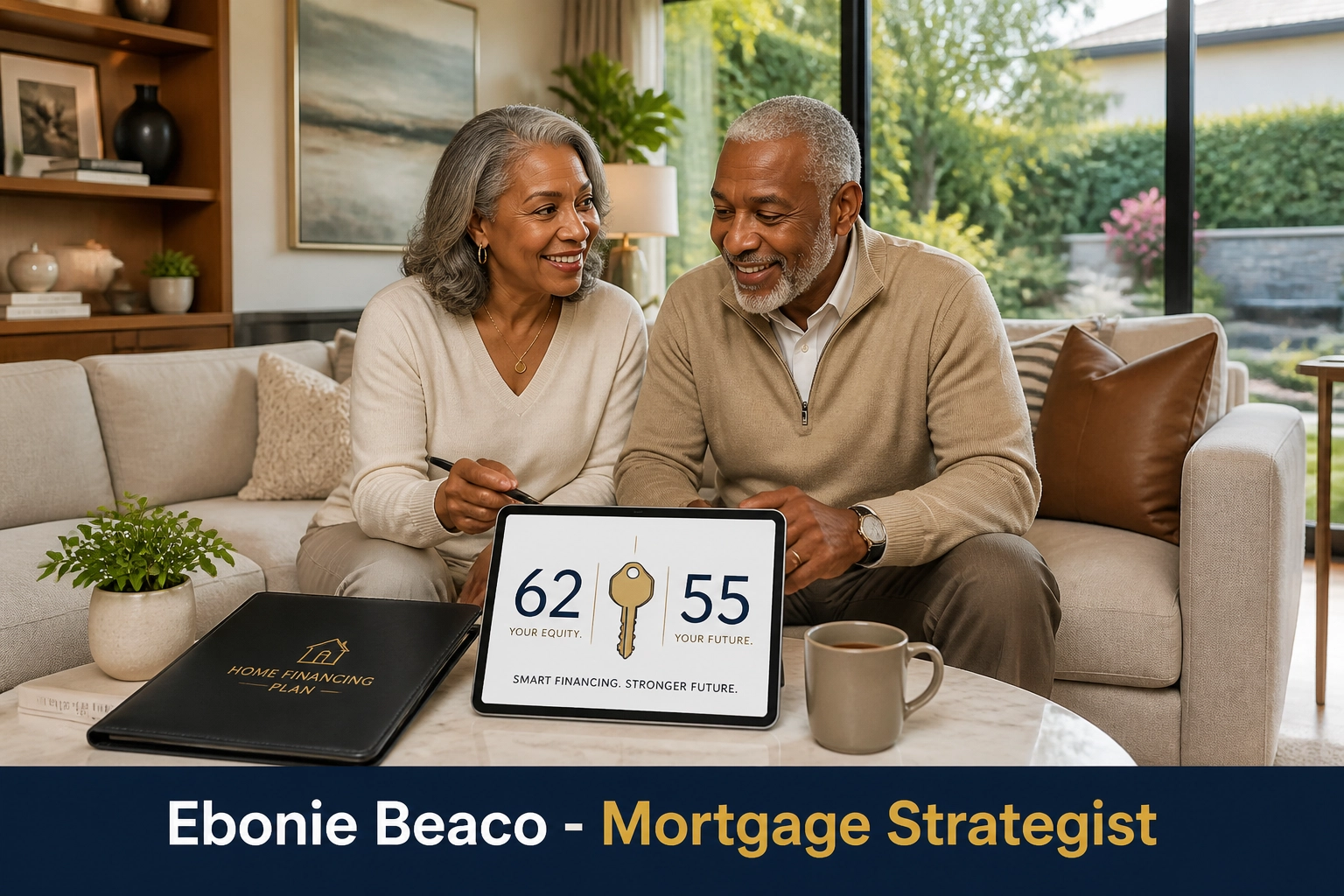 Senior couple reviewing reverse mortgage age requirements for HECM and proprietary loan programs.