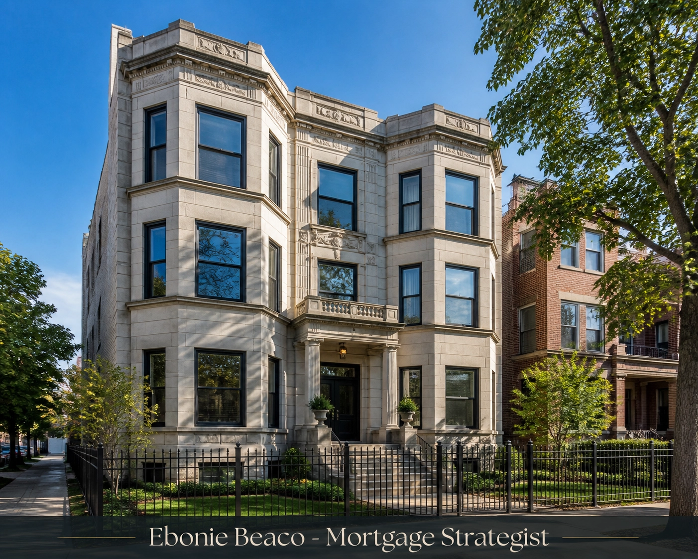 Chicago four-unit greystone multi-family building in Logan Square perfect for DSCR loan financing.