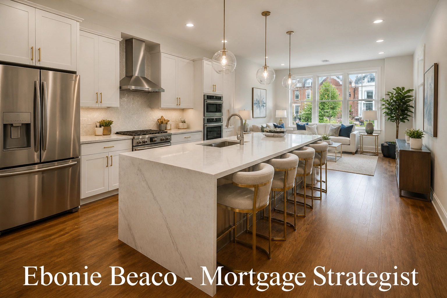 Modern luxury Virginia rental property interior financed through an expert Virginia DSCR loan lender.