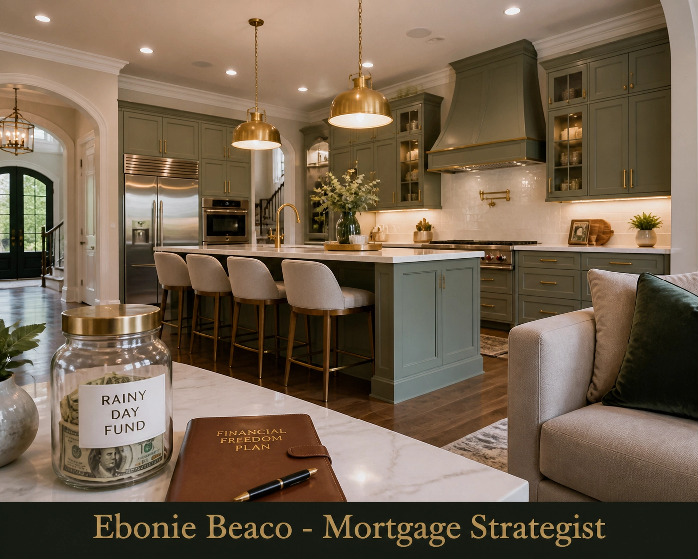 Modern Atlanta kitchen renovation showing how a reverse mortgage line of credit funds home improvements.