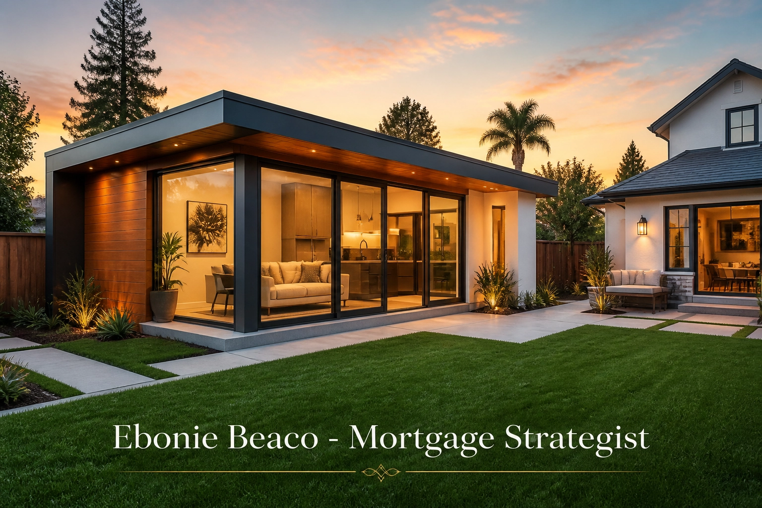 California home equity project showing a modern ADU funded by a HELOC while keeping a low mortgage rate.