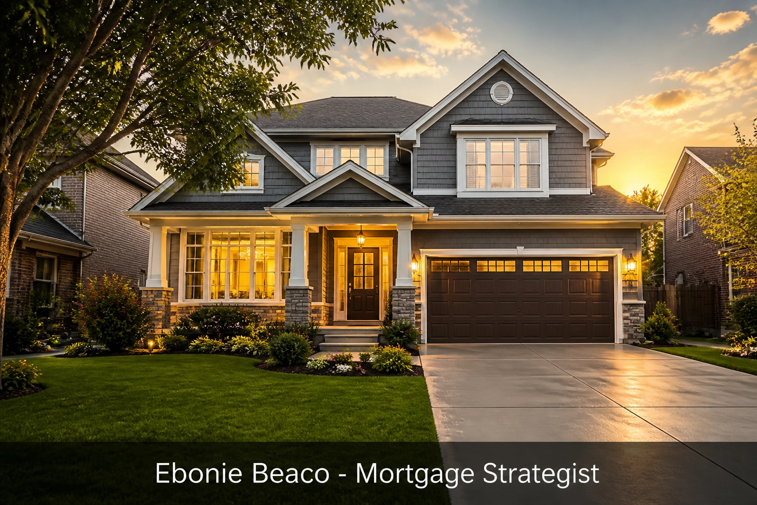 Stunning suburban house illustrating property maintenance requirements for HECM reverse mortgages.