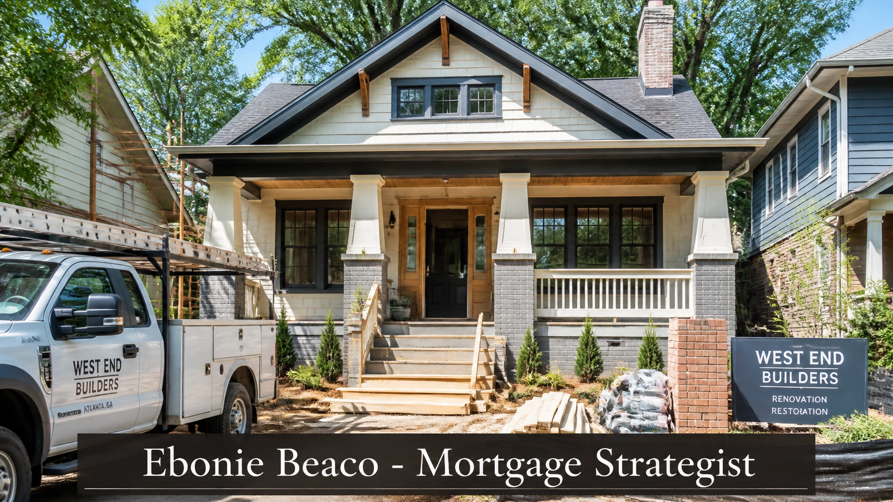 Atlanta bungalow in the West End undergoing renovation
