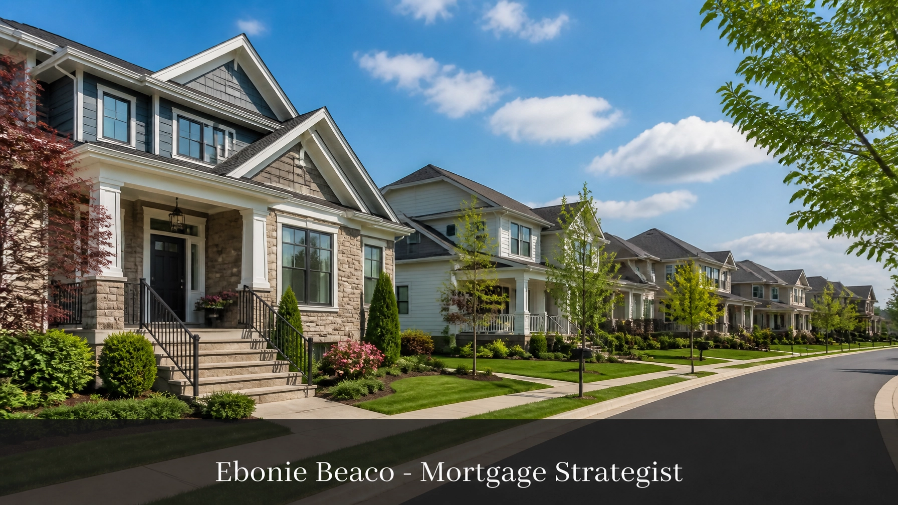 Luxury residential street in Virginia highlighting regional demand and equity levels